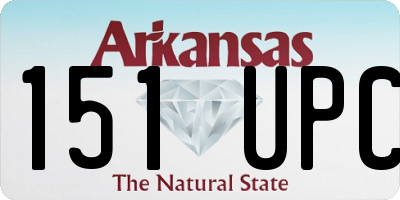 AR license plate 151UPC