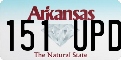 AR license plate 151UPD