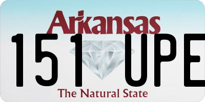 AR license plate 151UPE