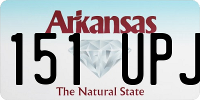 AR license plate 151UPJ
