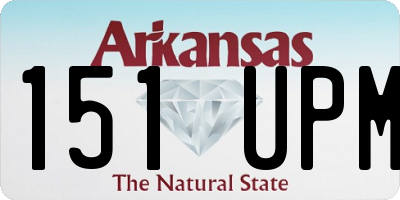 AR license plate 151UPM