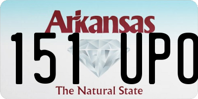 AR license plate 151UPO