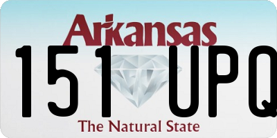 AR license plate 151UPQ