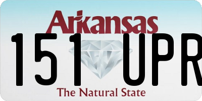 AR license plate 151UPR