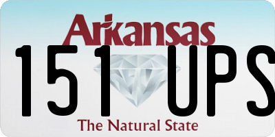 AR license plate 151UPS