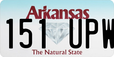 AR license plate 151UPW