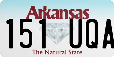AR license plate 151UQA