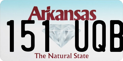 AR license plate 151UQB