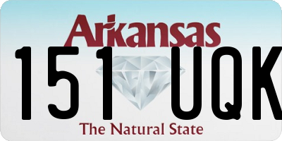 AR license plate 151UQK