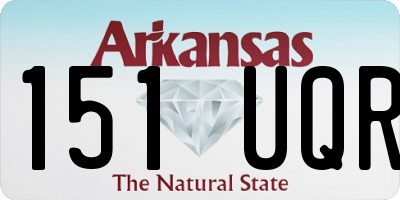 AR license plate 151UQR