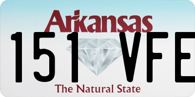 AR license plate 151VFE