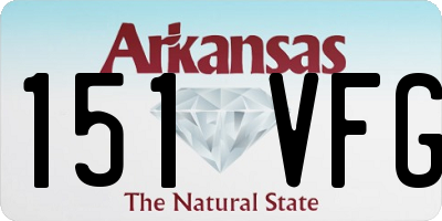 AR license plate 151VFG