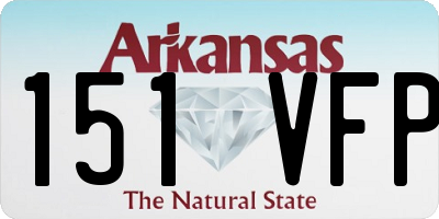 AR license plate 151VFP