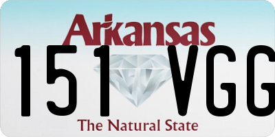 AR license plate 151VGG