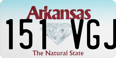 AR license plate 151VGJ