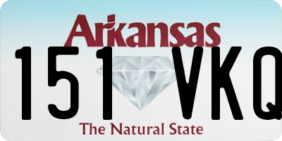 AR license plate 151VKQ