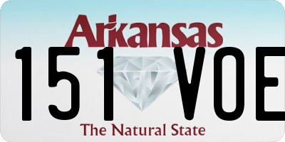 AR license plate 151VOE