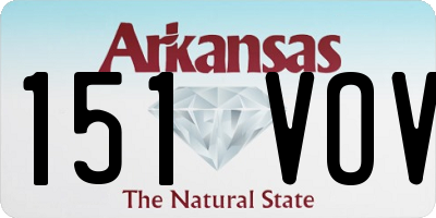 AR license plate 151VOV