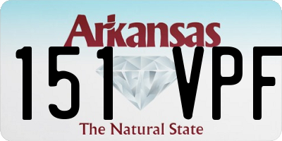 AR license plate 151VPF