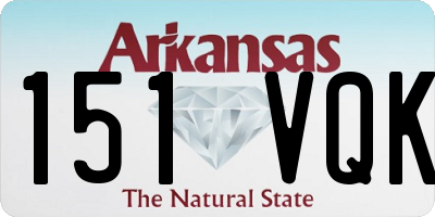 AR license plate 151VQK