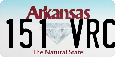 AR license plate 151VRC