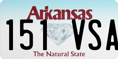 AR license plate 151VSA
