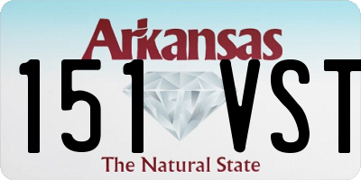 AR license plate 151VST
