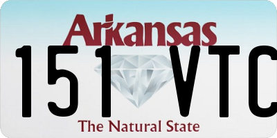 AR license plate 151VTC