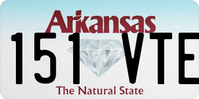 AR license plate 151VTE