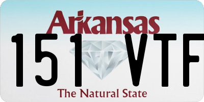 AR license plate 151VTF