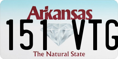 AR license plate 151VTG