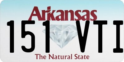 AR license plate 151VTI