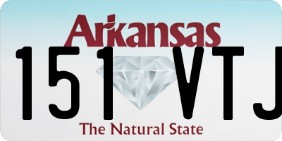 AR license plate 151VTJ
