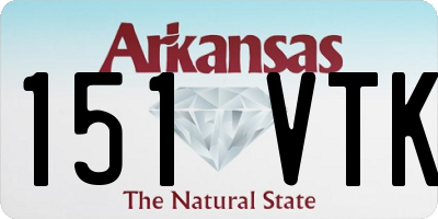 AR license plate 151VTK