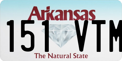 AR license plate 151VTM