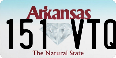 AR license plate 151VTQ