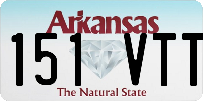 AR license plate 151VTT
