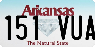AR license plate 151VUA