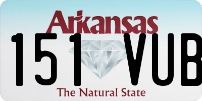 AR license plate 151VUB