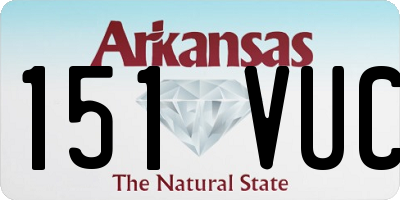 AR license plate 151VUC
