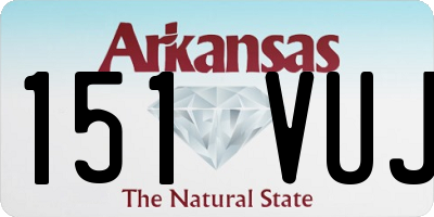AR license plate 151VUJ