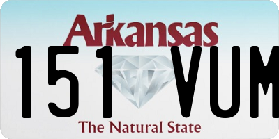 AR license plate 151VUM