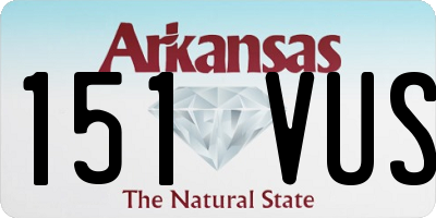 AR license plate 151VUS