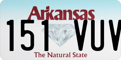 AR license plate 151VUV