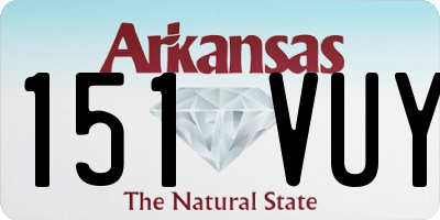 AR license plate 151VUY