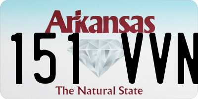 AR license plate 151VVN