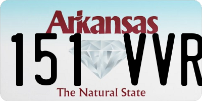 AR license plate 151VVR