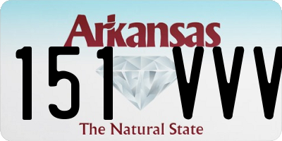AR license plate 151VVV