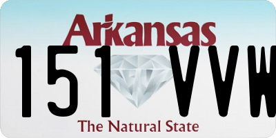 AR license plate 151VVW