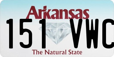 AR license plate 151VWC